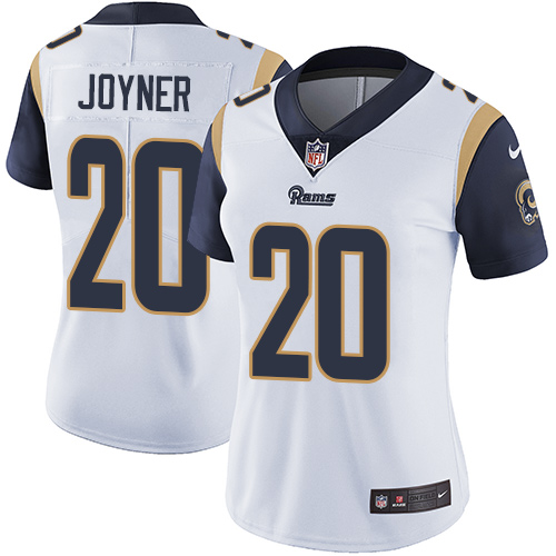 Nike Rams #20 Lamarcus Joyner White Women's Stitched NFL Vapor Untouchable Limited Jersey